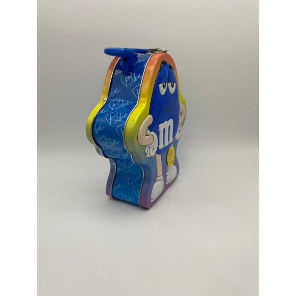 Blue M&M Tin Lunch Box/ Case - Picture 2 of 7